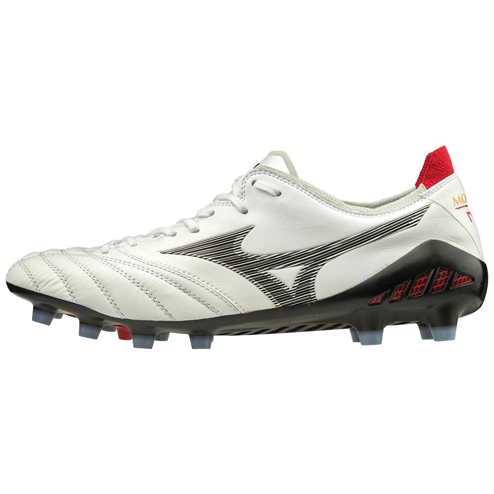 Chuteiras Mizuno Morelia Neo III Made in Japan - Mulher - Branco/Pretas - YJMGH0814